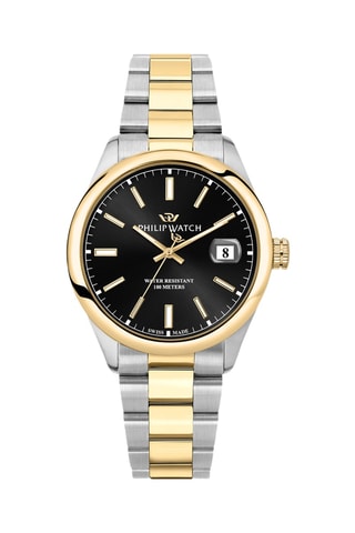 Montre à quartz en plaqué or jaune Caribe Urban