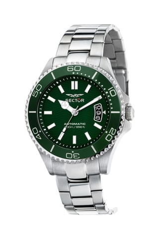 Montre automatique en acier 230 - Argenté et vert