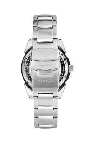 Montre automatique en acier 450 - Argenté et bleu