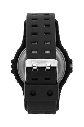Montre anadigitale en polyuréthane Ex-41 - Noir et blanc