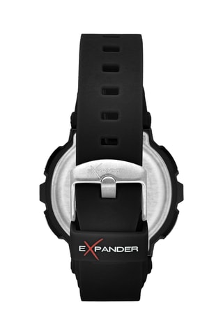 Montre digitale en polyuréthane Ex-36 - Noir et blanc