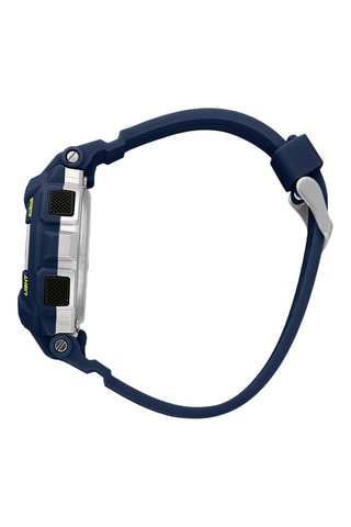Montre digitale en polyuréthane Ex-36 - Chronomètre - Bleu marine et noir