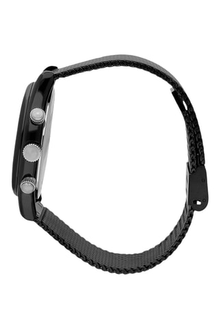 Montre à quartz en acier 660 - Noir