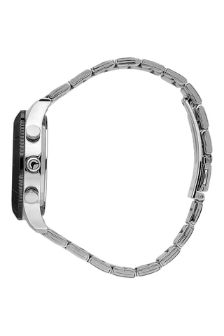 Montre à quartz en acier 270 - Argenté et noir