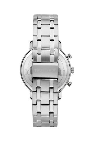 Montre à quartz en acier T-Couple - Argenté et noir