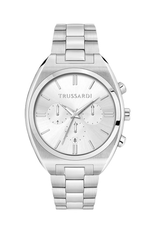 Montre à quartz en acier Metropolitan - Argenté