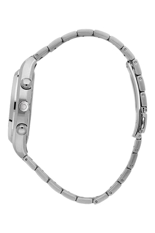 Montre à quartz en acier Metropolitan - Argenté