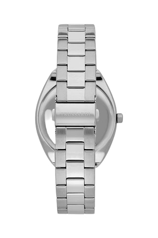 Montre à quartz en acier Metropolitan - Argenté et noir