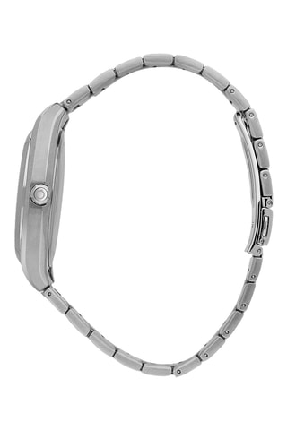 Montre à quartz en acier Metropolitan - Argenté et noir