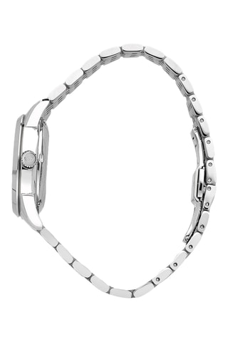 Montre automatique en acier et nacre Roma - Argenté