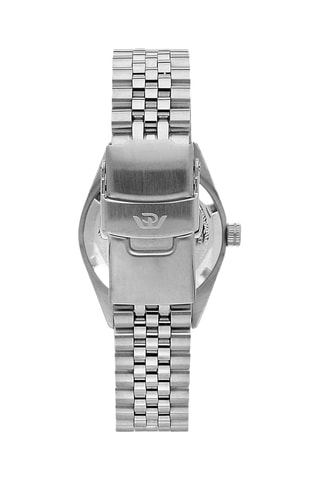 Montre à quartz en acier, nacre et diamants Caribe Urban