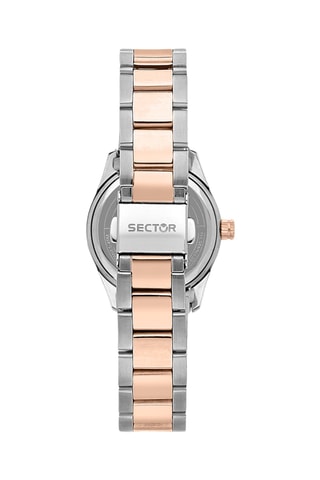 Montre à quartz en plaqué ion or rose et nacre 270