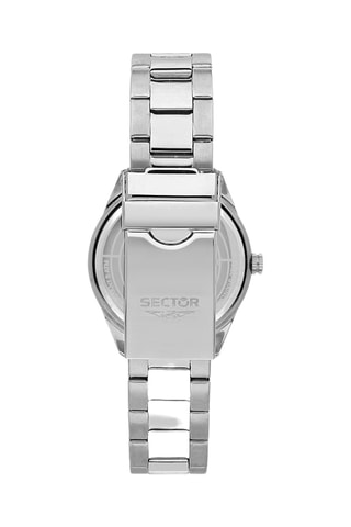 Montre à quartz en acier et nacre 120 - Argenté et blanc