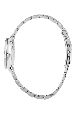 Montre à quartz en acier et nacre T-Vision - Argenté et bleu