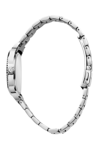 Montre à quartz en acier T-Bent - Argenté et blanc