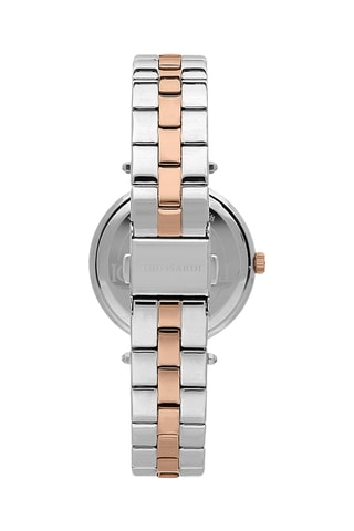 Coffret montre à quartz en plaqué or rose et bracelet T-Shiny