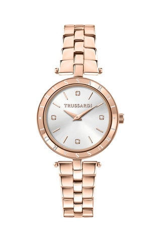 Montre à quartz en plaqué ion or rose T-Shiny