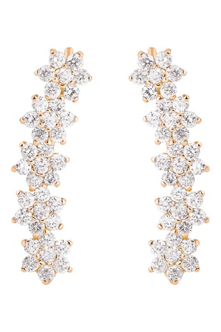 Oorbellen - Roségoud en Diamanten