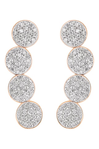 Oorbellen - Roségoud en Diamanten