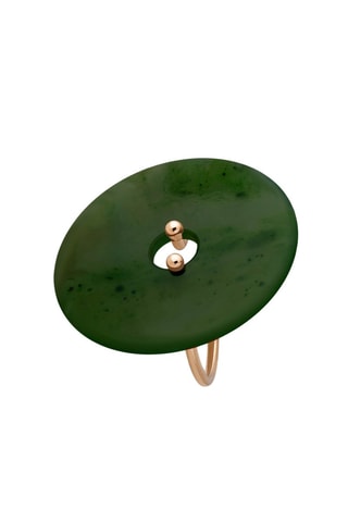 Ring - Roségoud en Jade