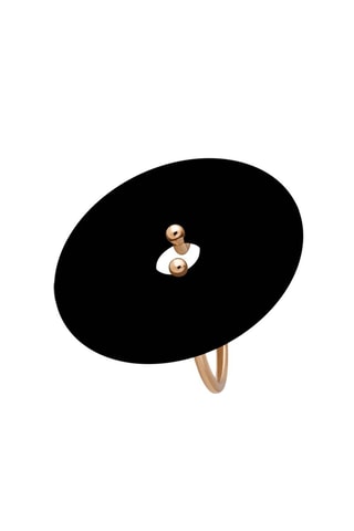 Ring - Roségoud en Onyx