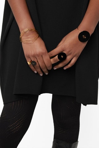 Ring - Roségoud en Onyx