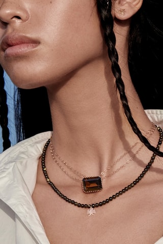 Ketting - Roségoud en Rozenkwarts