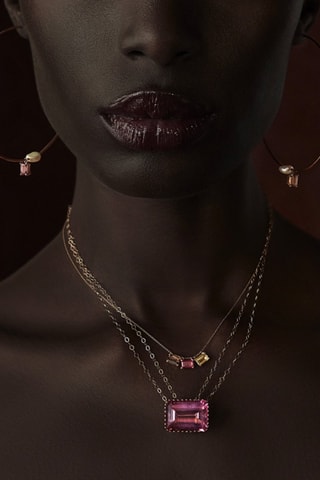 Ketting - Roségoud en Topaas