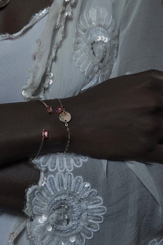 Armband - Roségoud en Topaas