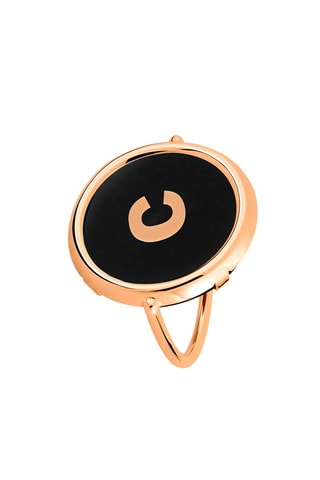 Ring - Roségoud en Onyx