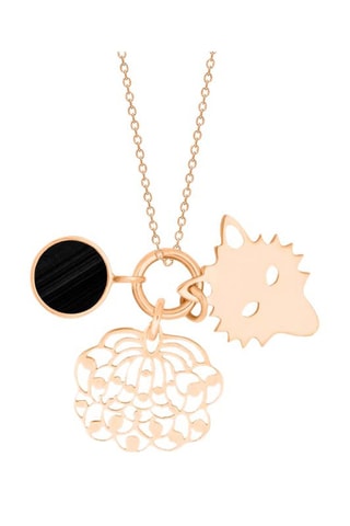 Ketting - Roségoud en Onyx