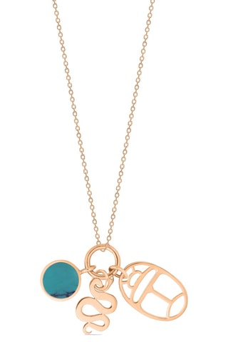 Ketting - Roségoud en Turkoois