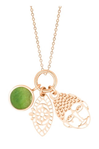 Ketting - Roségoud en Jade