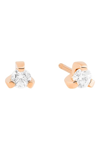 Oorbellen Roségoud en Diamanten