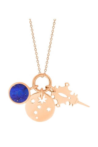 Collier - Or rose et lapis-lazuli