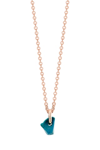 Ketting - Roségoud en Chrysocolla 