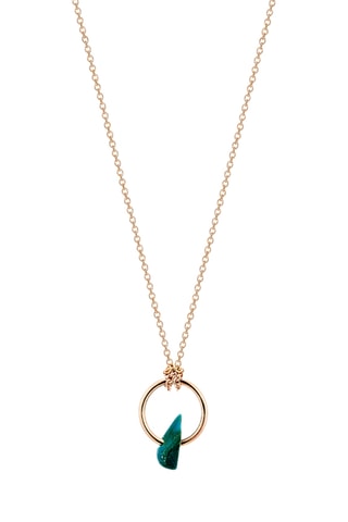 Ketting - Roségoud en Chrysocolla 