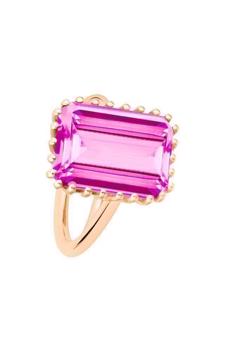 Ring - Roségoud en Topazen