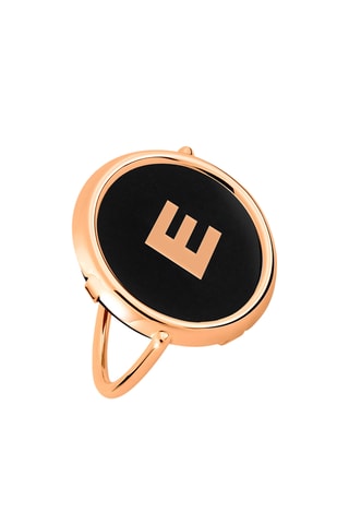 Ring - Roségoud en Onyx