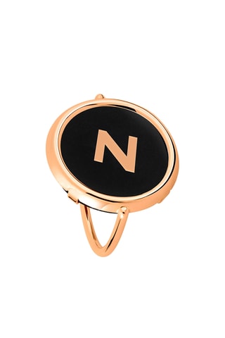 Ring - Roségoud en Onyx