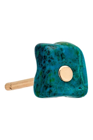 Oorbellen - Roségoud en Chrysocolla