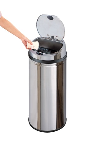 Caixote do lixo automático em aço inoxidável Artic 50 l Preateado