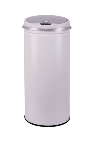 Caixote do lixo automático em aço inoxidável 42 l  Sem balde - Branco