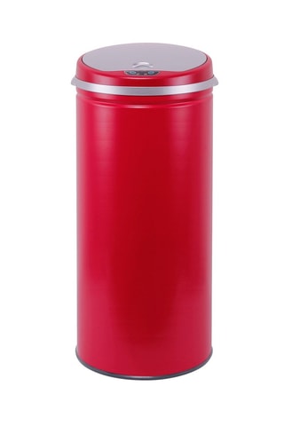 Caixote do lixo automático em aço inoxidável 42 l  Sem balde - Vermelho