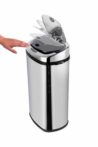 Caixote do lixo automático em aço inoxidável Largo - 42 l