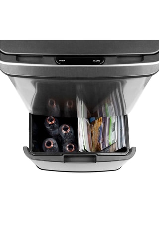 Caixote do lixo automático de reciclagem em aço inoxidável Narvik - 75 l