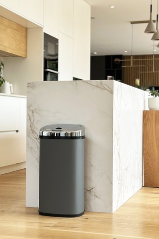 Caixote do lixo automático em aço inoxidável Largo 42 l