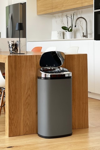 Caixote do lixo automático em aço inoxidável Largo 42 l