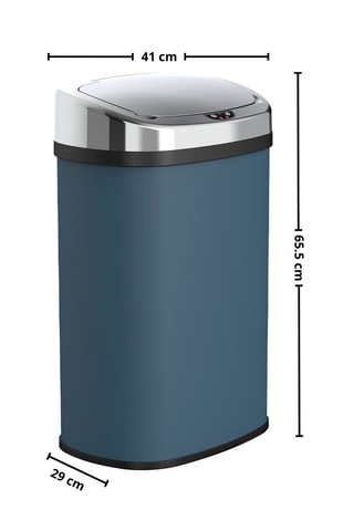 Caixote do lixo automático em aço inoxidável Majestic - 58 l