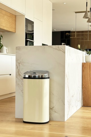 Caixote do lixo automático em aço inoxidável 42 l